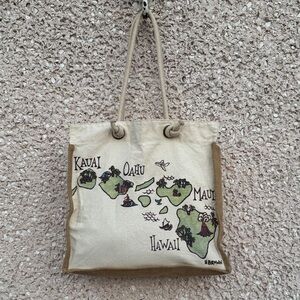 Heather Brown Surf Art Canvas Tote